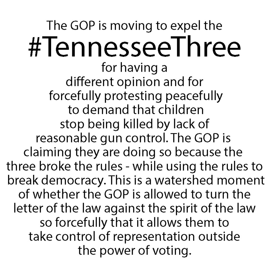 Back the Tennessee Three Against the Fascist GOP Motion to Expel