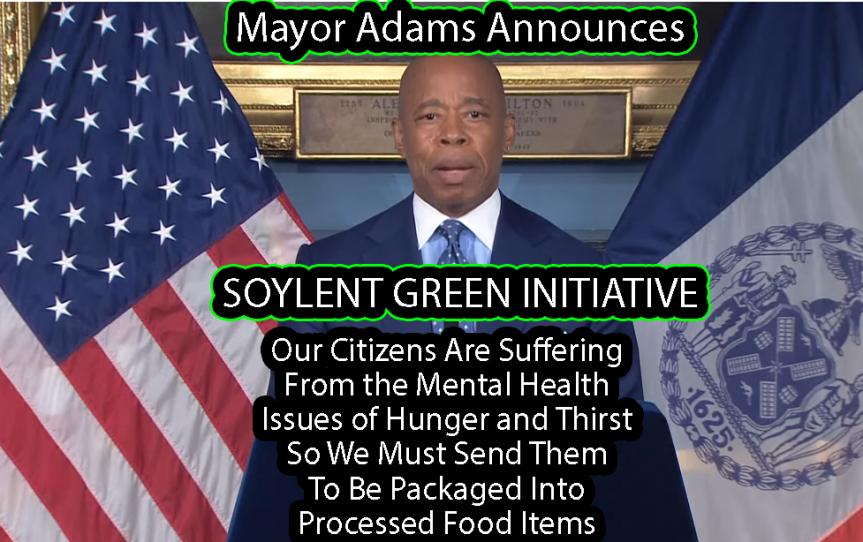 NYC Mayor Adams Announces SOYLENT GREEN INITIATIVE In Response to Calls for Justice for Jordan Neely